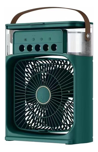 Ventilador Portátil De Mesa 3 Velocidades Mini Ar Condiciona Color Verde