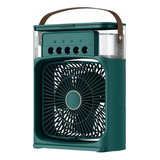 Ventilador Portátil De Mesa 3 Velocidades Mini Ar Condiciona Color Verde