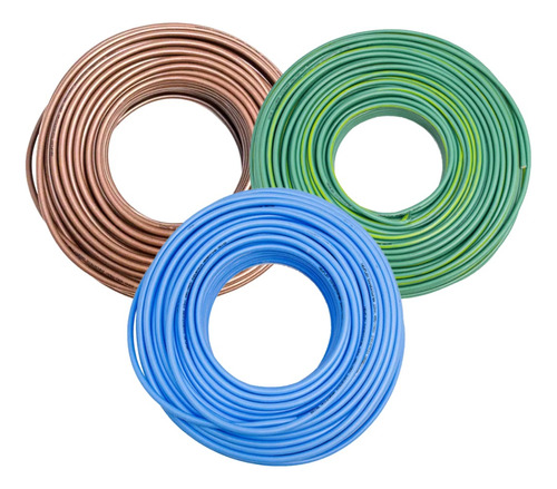 Pack 3 Rollos De 100mts C/u Cable Unipolar Ignifugo 2.5mm 