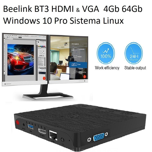 12un Pc Beelink Bt3x5-z8350 Hdmi/vga Windows 10 4/64gb Nf