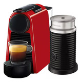 Cafetera Nespresso Essenza Mini D Roja + Aeroccino Delta