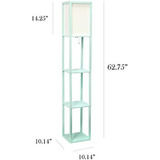 Simple Designs Home Lf1014-aqu Etagere Organizador Estante D