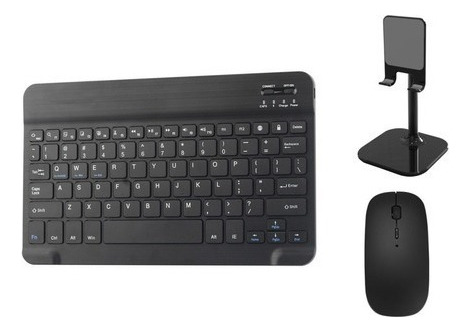 Teclado Kit Bluetooth Ratón Y Teléfono/tablet Soporte