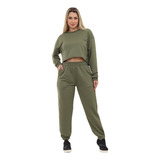 Conjunto Moleton Feminino Verde