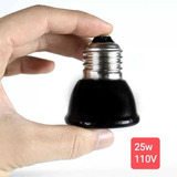 Lâmpada Cerâmica Aquecimento Repteis 110v 25w Soquete E27