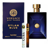 Dylan Blue Versace 200ml Caballero Edt+perfume Cuba 35ml