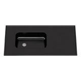 Mesada Cocina Durafort 120x60 Con Bacha Sin Zócalo Col Negro