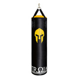 Saco De Boxe Treino Profissional Troia Sport Profissional 160cm De Altura 33cm De Diâmetro Preto