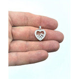 Original Dije De Plata 925 Corazon Con Cubic X Local !!!!