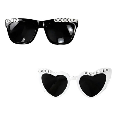 Lentes Just Married Para Boda Novio Y Novia Happening Cool | MercadoLibre