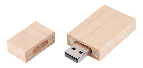 Flash Cuadrado Usb Usb 2.0 Personalizado De Madera De Arce P