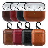 Funda Estuche Forro Case Para AirPods 1 2 3 Pro Lujo Cuero 