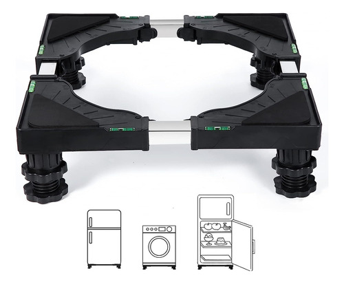 Mini Soporte Para Nevera Ajustable Con 4 Pies Fuertes, Base