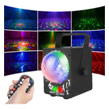 Jogo De Luz Rgb Led Laser Kit Globo Mágico Festa + Controle