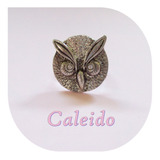 Anillo Buho Con Strass Regulable Anillo Animales