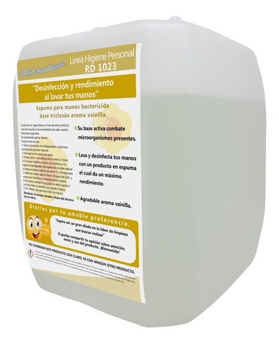 Jabón Antibacterial Para Manos P/dispensador De Espuma 3.8 L