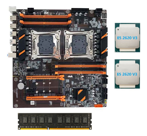 Placa Base De Doble Cpu X99 Lga2011 Compatible Con Ddr4 Ecc