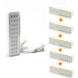 Pack 5 Luz De Emergencia 30 Led Luces Bateria Recargable220v