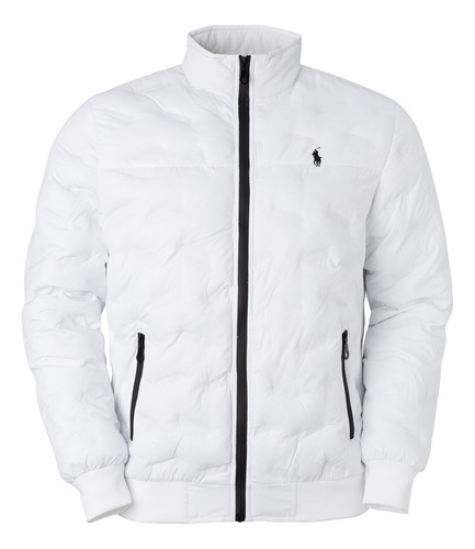 Jaqueta Masculina Bomber/puffer Gomada Branca Original