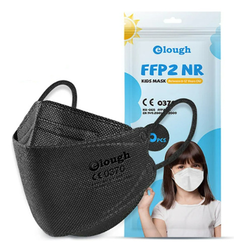 20 Cubrebocas Ffp2 Infantil Niño Niña 4 A 10 Años Tapa Bocas