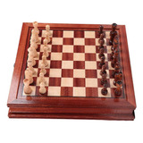 32cmx32cm Wooden Chess Set Rosewood Board Games For Kids