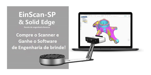 Scanner 3d Shining 3d Einscan Sp C/ Solid Edge Vitálicio