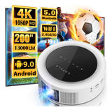 Proyector Profesional 4k Android Wifi Hd 1080p 13000lux 6d