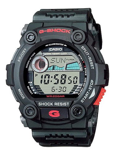 Reloj G-shock G-7900-1d Digital Con Gráfico Hombre Original Color De La Correa Negro Color Del Fondo Gris