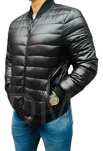 Campera Inflable Puffer De Hombre Sin Capucha