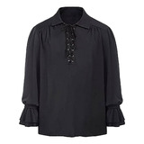 Camisa Gótica Para Hombre Q Tops, Estilo Medieval, Vintage,