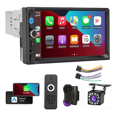 1 Din Estéreo Para Auto Carplay\u002Fmirrorlink 7in Con Cámara | Envío gratis