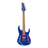 Guitarra Eléctrica Ibanez Pgm/frm Pgmm11 De Álamo Jewel Blue Barniz Con Diapasón De Jatoba