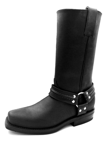 2021 Bota Casual Biker Negro Rubber