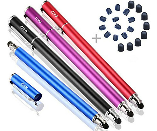 Pluma Táctil Universal 2 En 1 Para Tabletas Y Celulares Con 