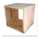 Cubos De Madera Pino 40x40x20 Cm X 10 Unidades