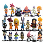 Kit 20 Juguetes Muñecos Dragon Ball Z Super Goku, Vegeta,etc