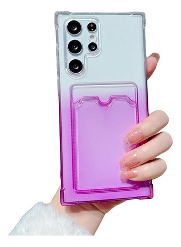Capa De Celular Com Cartão Degradado Para Samsung A-series