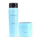 Kit Matizador Azul Shampoo Y Máscara X250ml De Bekim 