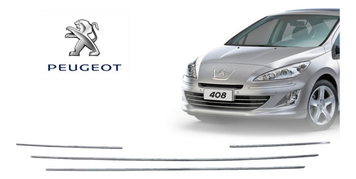 Set Pletinas Para Rejilla Parachoque Peugeot 408 (10'-18') Foto 2
