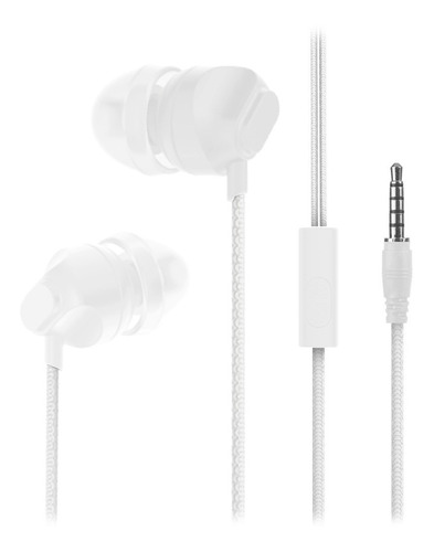 Auriculares Manos Libres Soul In Ear S189 Aux 3.5 Microfono Color Blanco