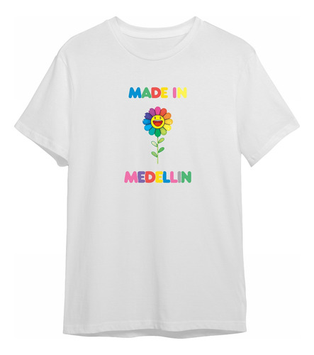 Camiseta J Balvin Made In Medellin Personalizada Sublimada 