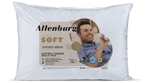 Travesseiro Soft Médio 50cmx70cm - Altenburg