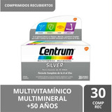 Centrum Silver 30 Comprimidos +50años Multivitamina