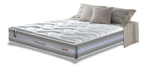 Colchão Queen Firme Molas Pocket Cama Inbox Select Cinza