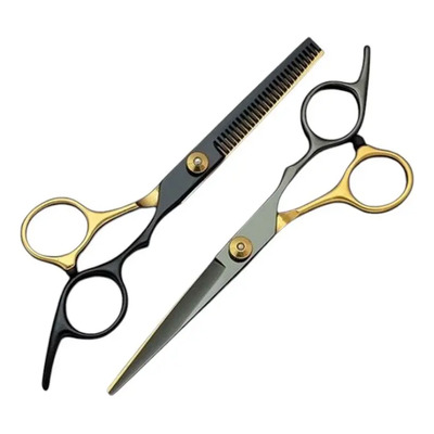 Pack De Tijeras Para Cortar Cabello Profesionales Dorada 2 Negro Dorado | Meses sin interés