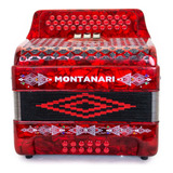 Acordeón De 34 Botones Mont 3sw Cm-red Fbe Montanari