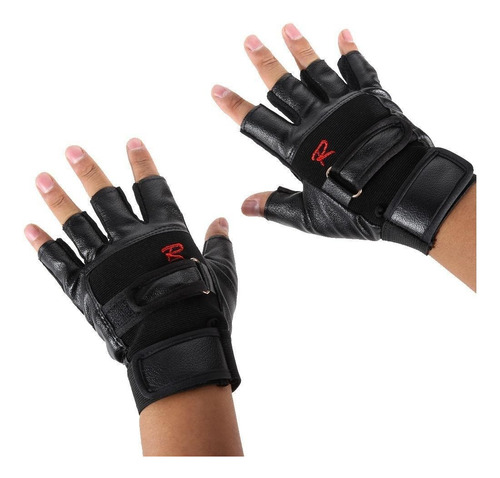 Guantes De Cuero Pu Ejercicio Gimnasio Deportes Fitness