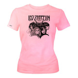 Camiseta Led Zeppelin Poster Banda Rock Metal Mujer Ikrd