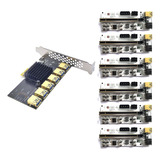 Tarjeta De Expansión De Tarjeta Gráfica Pcie 1x A 6 Pcie Usb