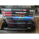 Consola Sony Psp Slim 3001 Piano Black Y Juegos Coleccion!